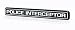 Police Interceptor Emblem Badge in Black & Chrome - 6.75" Long