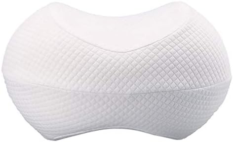 GYBOOM Leg Positioner Pillows Legacy Leg Pillow- Sciatic Nerve Pain Relief Pillow - Best for Pregnancy, Hip, Leg, Knee, Back and Spine Alignment - Memory Foam Orthopedic Leg Pillow (white2)