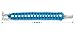 X-Plore Gear Paracord Bracelet Survival Kit For Men & Women | Adjustable Stainless Steel D Shackle Gear For Comfy Fit | For Emergencies, Travel, Hiking, Wilderness, Camping, Fishing (Blue & White)