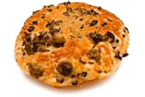 GOURMET MARKET Authentic Italian Focaccia Rolls (Bread) With Olives Pack Of 12