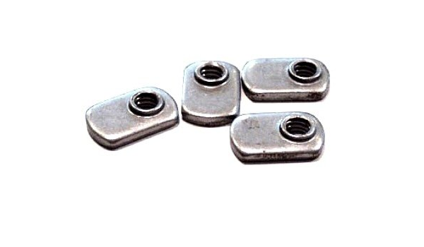Amazon Com 10 24 Offset Hole Tab Weld Nuts No Projections Steel Plain 1 000 Pc Carton Industrial Scientific