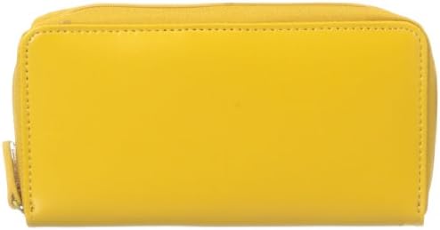 Jack Georges Zip. Checkbook Travel Wallet, Yellow, One Size