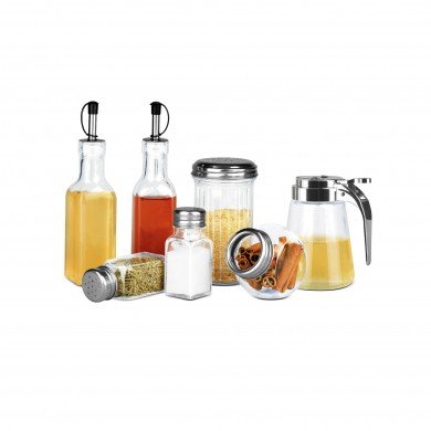 Kole OD440 Assorted Glass Dispenser Set, Regular