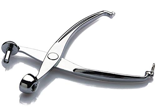 Tredoni 2.2cm Olive/Cherry Pitter Corer Press - 1 Cast Stainless Steel with Closing-Lever