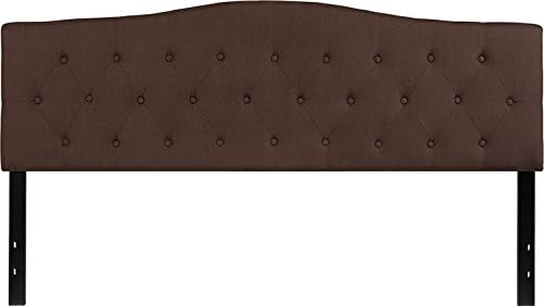 Amazon Com Starsun Depot Cambridge Tufted Upholstered King Size Headboard In Dark Brown Fabric 77 75 W X 3 D X 43 75 56 25 H