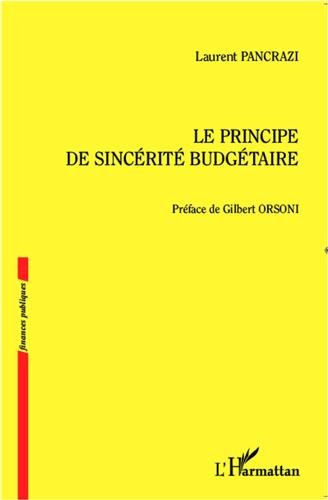 Le  principe de sincérité budgétaire