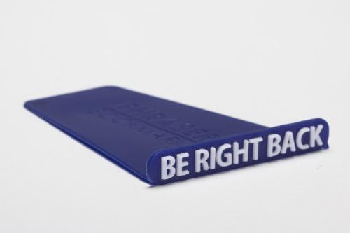 Artori Design Decorative Word Bookmark Novelty Gift -Be Right Back- Blue by Artori