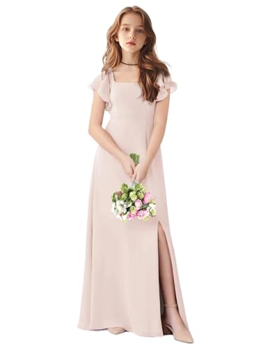 TAISHAN Junior Bridesmaid Dress for Wedding Ruffle
