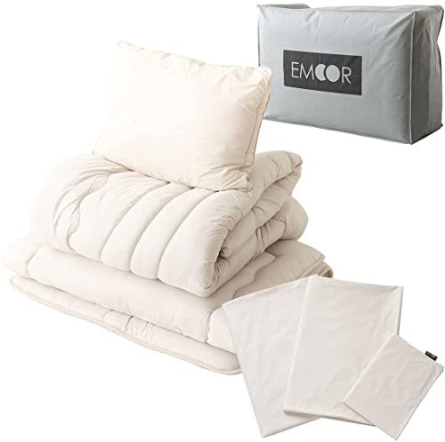 EMOOR 7-Piece Tightly Woven Aller-Zero Floor Futon