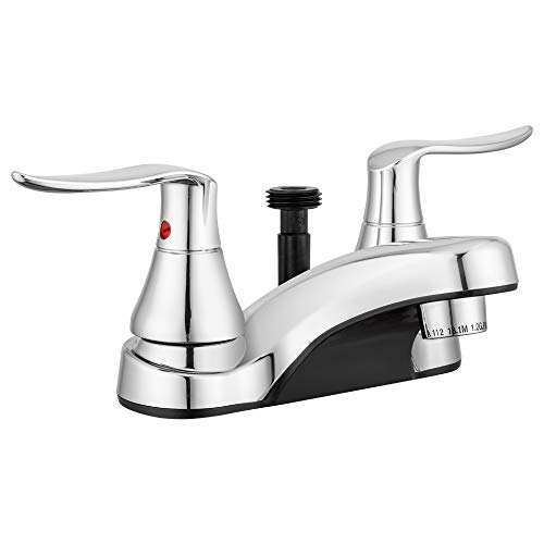 Dura Faucet (DF-PL720LH-CP RV Bathroom Faucet with Winged Levers and Shower Hose Diverter (Chrome)
