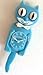 Limited Edition Scuba Blue Kitty-Cat Clock - Made by Kit-Cat Klock® 3/4 Size Authentic