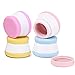 Silicone Cream Jars Travel Cosmetic Containers with Sealed Lids 20ml Squeezable Toiletry Case for Shampoo, Lotion, Conditioner (4 Pack)