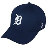 MLB YOUTH Detroit TIGERS Home Blue Hat Cap Adjustable Velcro TWILL