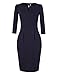HiQueen Women Vintage Office Work Business Party Bodycon Pencil Dress