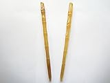 Myhsmooth Zz-lh 2 Count Handmade Organic Natural Sheep Horn Hair Sticks Hair Pins