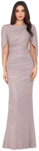 betsy & adam ruched cape dress Betsy & Adam Plus Size Ruched Cape Dress