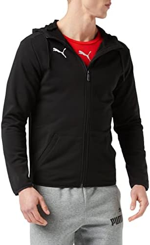 PUMA Men Liga Casual Hoody Jacket Hoody - PUMA Black-PUMA White, M price in  UAE | Amazon UAE | kanbkam