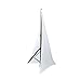 Pyle Universal Tripod Scrim-Double Sided DJ Speaker/Light Skirt Cover w/Straps, Bag, Made from Stretchable Lycra Spandex, Fit Stands Up to 75” x 43 PSCRIMW2 (White)