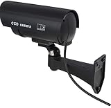 BW 2pcs 1100B Fake CCTV Security Camera Imitation with Flashing Light Black view 4