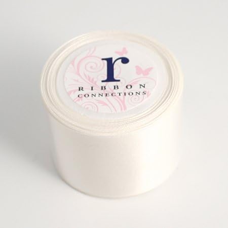 Ribbon Connections 36mm(1-1/2") Silk Satin Ribbon 3.3yds (039 Ivory(Natural))