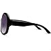 MOTINE Oversized Women's Polarized Sunglasses Fashion Sunglasses UV400 (Black)