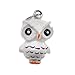 Hand Painted 3D Resin Charm - Snow Owl - White 20mm (1)