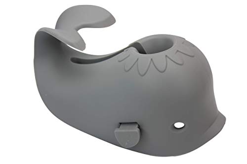 Bath-Spout-Cover-for-Bathtub-Faucet-Baby-Covers-Protects-Baby-During-Bathing-Time-While-Being-Fun-Cute-Soft-Whale-Making-for-Enjoyable-Safe-Baths-Your-Child-Will-Love-1-Pack-Grey