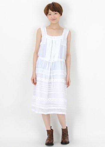 Amazon ズッカ Zucca S アメリカンレースローン ワンピース White 01 M ワンピース チュニック 通販