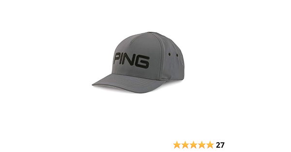 PING Tour Structured Golf Hat Dark Gray 