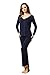 GYS Viscose from Bamboo Women's Pajama Sets Super Soft Long Sleeve Sleepwear Comfy Winter Pjs Sets S-4X, Navy, Large
