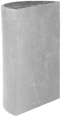 Amedeo Design 2513-267G ResinStone Side Modular Cylinder Planter, 24 by 12 by 18-Inch, Lead Gray
