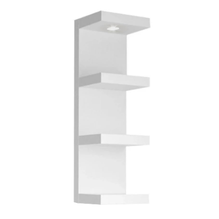 Photo 1 of LitaEther Versatile 4 Tier Wall Shelf Unit,White Lack Wall Shelf,Display Floating Shelf with LED Remote Control Light