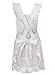 White Frilly Pinafore Apron for Baking, Victorian Waitress Downton Maid Costume with Mop Cap, Attractive Design with Adjustable Sizing & Quality Easy Care Material