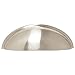 Franklin Brass Contemporary Cup (25-Pack) Cabinet Handles 3' Hole Center Satin Nickel Kitchen Drawer Pulls Dresser, Furniture Hardware P34702-SN-B
