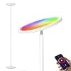 Wixann Smart Led Floor Lamp – WiFi Torchiere Floor Lamp Work with Alexa Google Home, 2000LM Super Bright Dimmable Color…