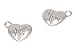 Yansanido Pack of 40 Alloy Antique Love Heart 