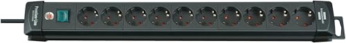 BN-1951100100, Multipresa con interruttore, colore: Nero