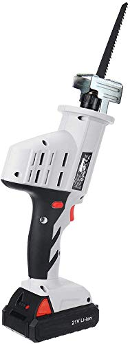 WUAZ Elektrische Pruning Saw, 21V Elektrische Akku-Säbelsäge Lithium-Batterie Sägen Holz Metall Kettensägen Cutting…