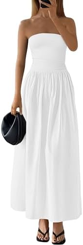 the drop women's carlota strapless linen maxi dress The Drop Women's Carlota Strapless Linen Maxi Dress, Black, L