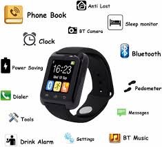 rooq u8 smart watches black