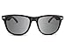 Treehut Ebony Wood Sunglasses for Men and Women - 54mm Lens Black Retro Square Sun Glasses with UV Protection for Fishing, Driving, Walking - Lightweight Wood Frame Sunglasses for Men with Gift Box