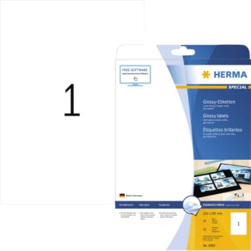 HERMA 4909 Etichetta per Stampante Bianco Etichetta per Stampante autoadesiva