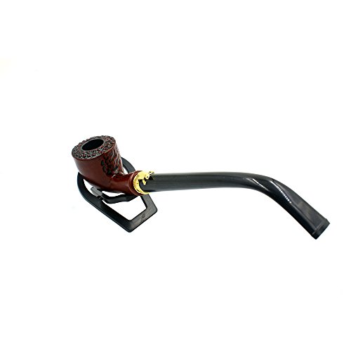 Home-organizer Tech Hand Carved Acrylic & Resin Smoking Pipe Tobacco Pipe with Pipe Accessories True Man's Essential Fashion Decoration Choice (Acrylic & Resin)