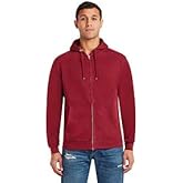 Lane Seven Unisex Premium Full-Zip Hooded Sweatshirt M Burgundy