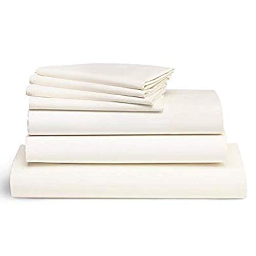 Brooklinen Luxe California King Sheets Set + Duvet Cover, Cream 7