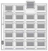 Vue-All Archival 35mm Slide Pages Holds Twenty 2" x 2" Mounted Transparencies with Individual Write-On Tabs, Top Loading, Pack of 25