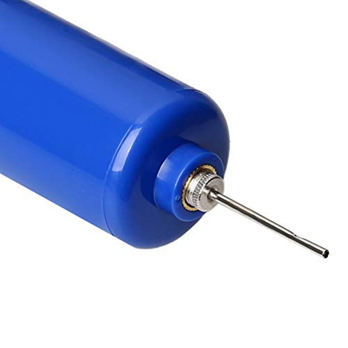 Color Scissor 6 Inches Ball Pump, Portable Hand Air Pump with 7 Pieces Ball Needle for Any Sports Ball Such As Basketball, Soccer, Volleyball, etc. Nozzles Included - Thumbnail 4