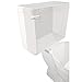 Plumbcraft White Toilet Flush Lever Trim-to-size, Fits Most Toilet Tanks