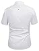 Men's Slim Business Shirts Botton Down KL-3,White,Medium