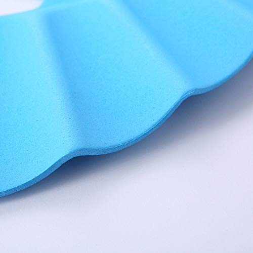 Refaxi Soft Kids Toddler Baby Bath Hat Shower Shampoo Visor Hats Wash Hair Shield Cap (Blue)